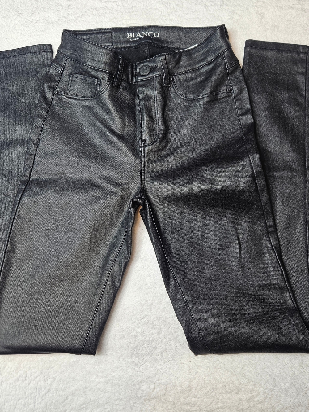Bianco Black Coated Skinny Jeans - Picture 4 of 10